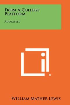 portada from a college platform: addresses (en Inglés)
