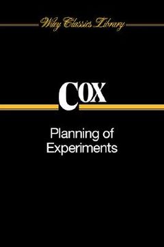 portada planning of experiments (en Inglés)