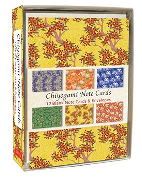 portada Chiyogami Note Cards: 12 Blank Note Cards & Envelopes (4 x 6 Inch Cards in a Box) (en Inglés)
