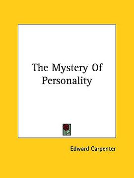 portada the mystery of personality (en Inglés)