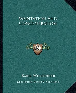 portada meditation and concentration (en Inglés)