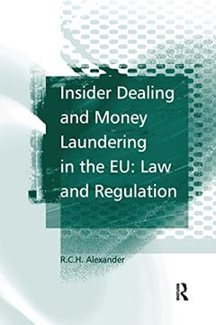 portada Insider Dealing and Money Laundering in the Eu: Law and Regulation (in English)