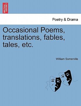 portada occasional poems, translations, fables, tales, etc. (en Inglés)