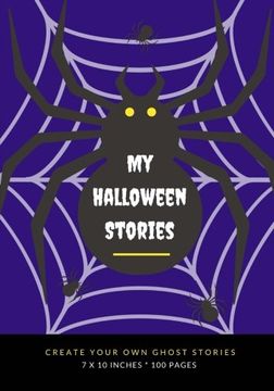 portada My Halloween Stories: Create Your Own Ghost Stories, 100 Pages, Midnight Purple (Creative Writing for Kids)
