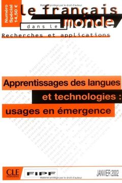 portada Apprentissage Des Langues Et Technologies: Usages En Emergence (English and French Edition)