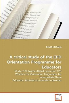 portada a critical study of the cpd orientation programme for educators