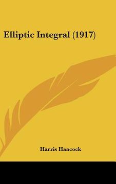 portada elliptic integral (1917) (in English)