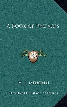 portada a book of prefaces (in English)