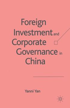portada Foreign Investment and Corporate Governance in China (en Inglés)