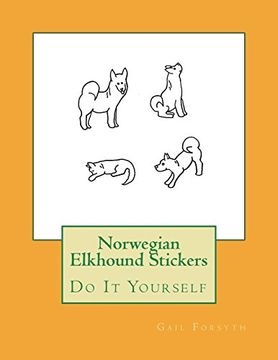 portada Norwegian Elkhound Stickers: Do it Yourself (in English)