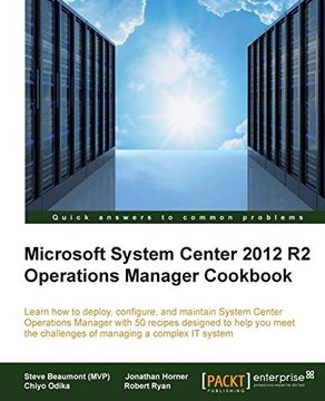 portada Microsoft System Center 2012 r2 Operations Manager Cookbook (en Inglés)