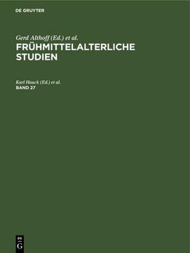 portada Frühmittelalterliche Studien. Band 27 (en Alemán)