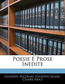 portada Poesie E Prose Inedite (en Italiano)