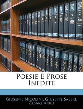 portada Poesie E Prose Inedite (in Italian)