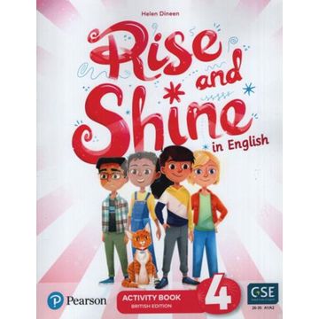 portada Rise and Shine in English 4 Activity Book Pearson [British Edition] [Cefr A1/A2]