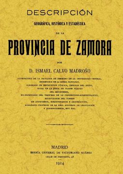 portada Descripción Geográfica, Histórica y Estadística de la Provincia de Zamora