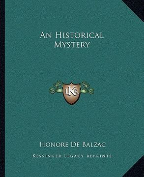 portada an historical mystery (en Inglés)
