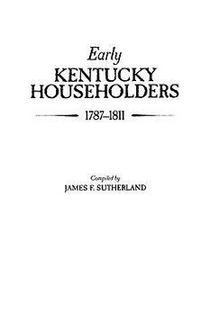 portada early kentucky householders, 1787-1811 (en Inglés)