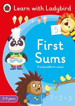 portada First Sums: A Learn With Ladybird Activity Book 3-5 Years: Ideal for Home Learning (Eyfs) (in English)