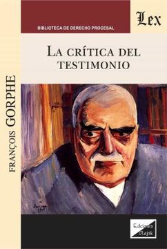 portada La crítica del testimonio (in Spanish)