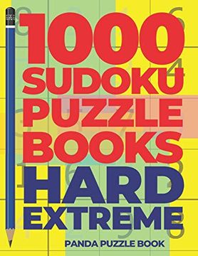 portada 1000 Sudoku Puzzle Books Hard Extreme: Brain Games for Adults - Logic Games for Adults 