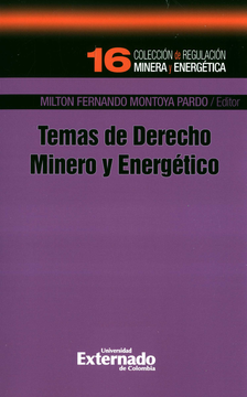 portada TEMAS DE DERECHO MINERO Y ENERGETICO (in Spanish)