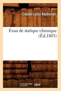 portada Essai de Statique Chimique (Éd.1803) (en Francés)