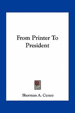 portada from printer to president (en Inglés)
