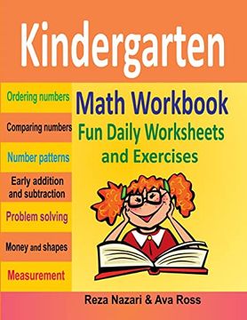 portada Kindergarten Math Workbook: Fun Daily Worksheets and Exercises 