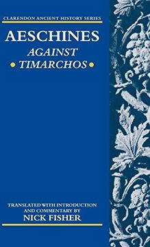 portada Aeschines: Against Timarchos (Clarendon Ancient History Series) 