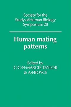 portada Human Mating Patterns (Society for the Study of Human Biology Symposium Series) (en Inglés)