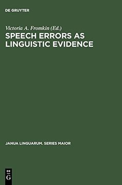 portada Speech Errors as Linguistic Evidence (in English)
