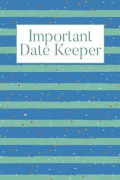 portada Important Date Keeper: Stripes (en Inglés)