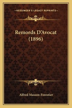 portada Remords D'Avocat (1896) (en Francés)