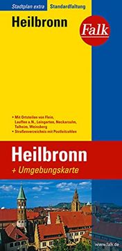 portada Falk Stadtplan Extra Standardfaltung Heilbronn (en Alemán)