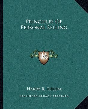 portada principles of personal selling