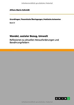 portada Wandel, sozialer Bezug, Umwelt (German Edition)