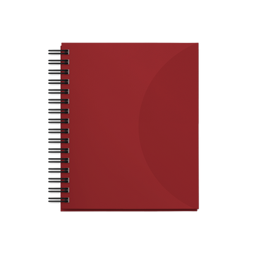 portada Cuaderno A5 Rojo Unicolor
