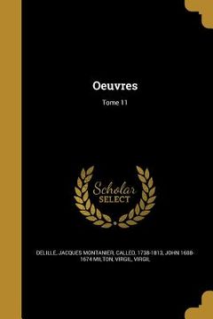 portada Oeuvres; Tome 11 (en Francés)