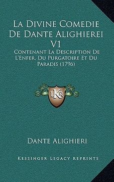 portada la divine comedie de dante alighierei v1: contenant la description de l'enfer, du purgatoire et du paradis (1796) (in English)