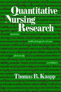 portada quantitative nursing research (en Inglés)