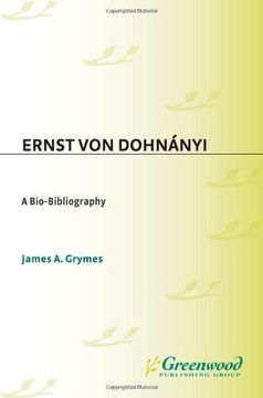 portada Ernst von Dohn? Nyi: A Bio-Bibliography (in English)