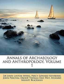 portada annals of archaeology and anthropology, volume 1 (en Inglés)