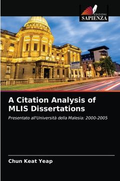 portada A Citation Analysis of MLIS Dissertations (in Italian)
