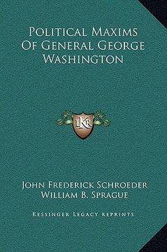 portada political maxims of general george washington (in English)