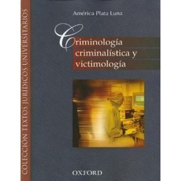 portada Criminologia, Criminalistica y Victimologia