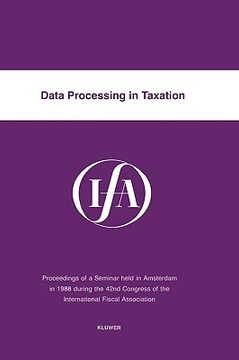 portada data processing in taxation (en Inglés)