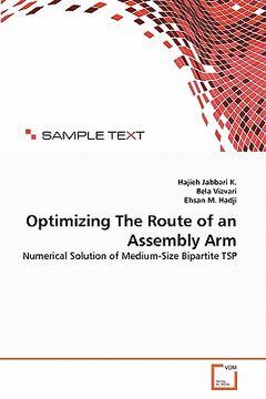 portada optimizing the route of an assembly arm (in English)
