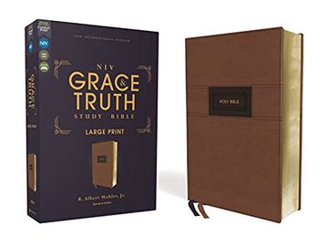 portada The Grace and Truth Study Bible: New International Version, Brown Leathersoft, Comfort Print (en Inglés)