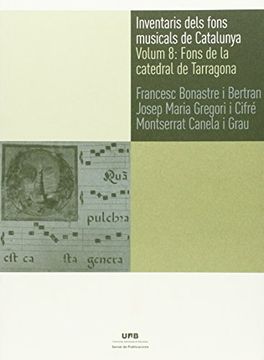 portada Inventaris dels fons musicals de Catalunya Vol. 8 Fons de la catedral de Tarrago